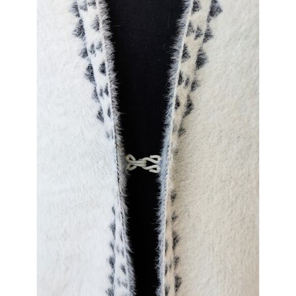 New Venario Long Cardigan Sweater Duster XXL White Gray Ombre Open Front Soft - Picture 9 of 12